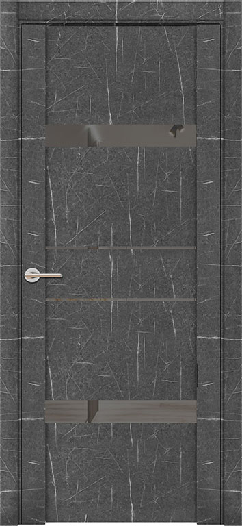 Межкомнатная дверь UniLine Mramor 30036/1 Торос Графит