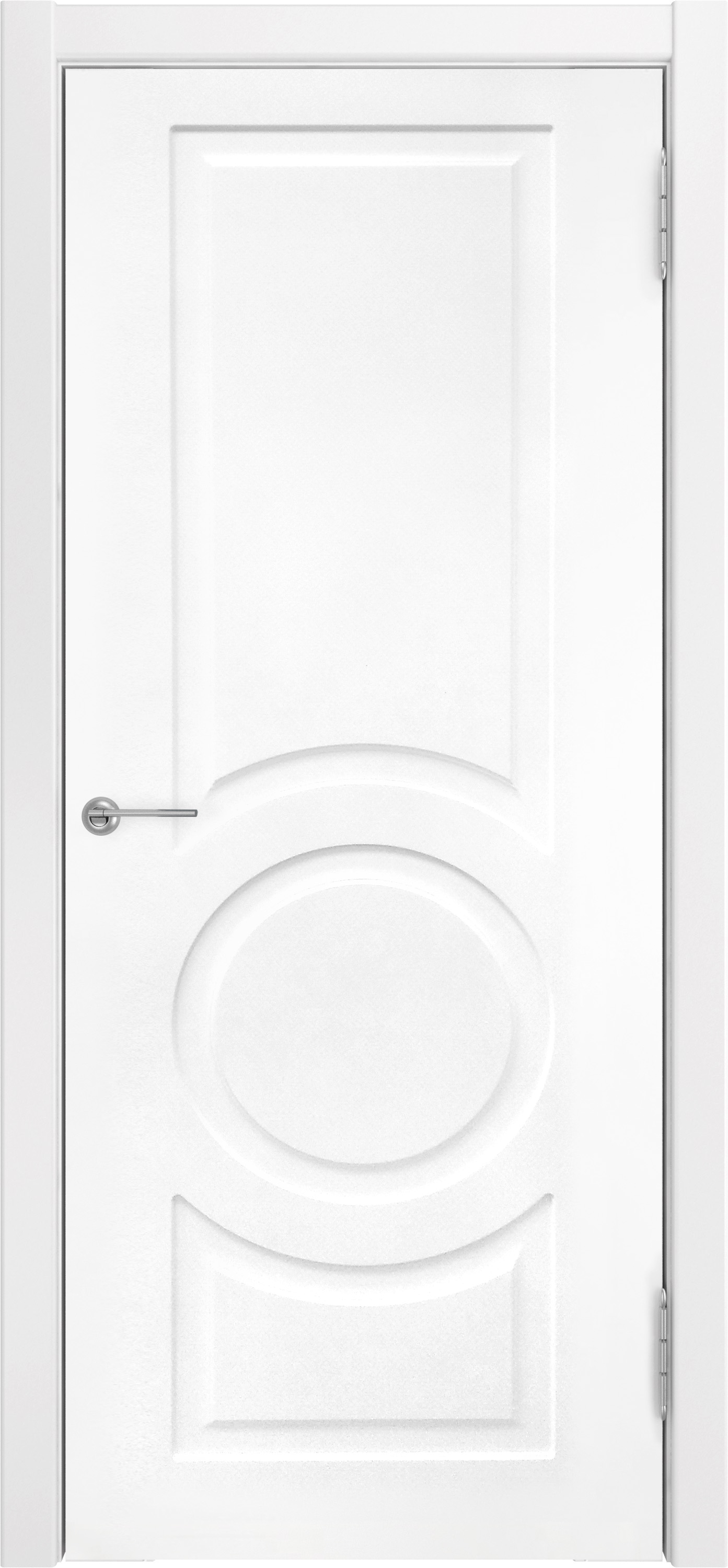 Дверь Модель L-6 ДГ белая эмаль