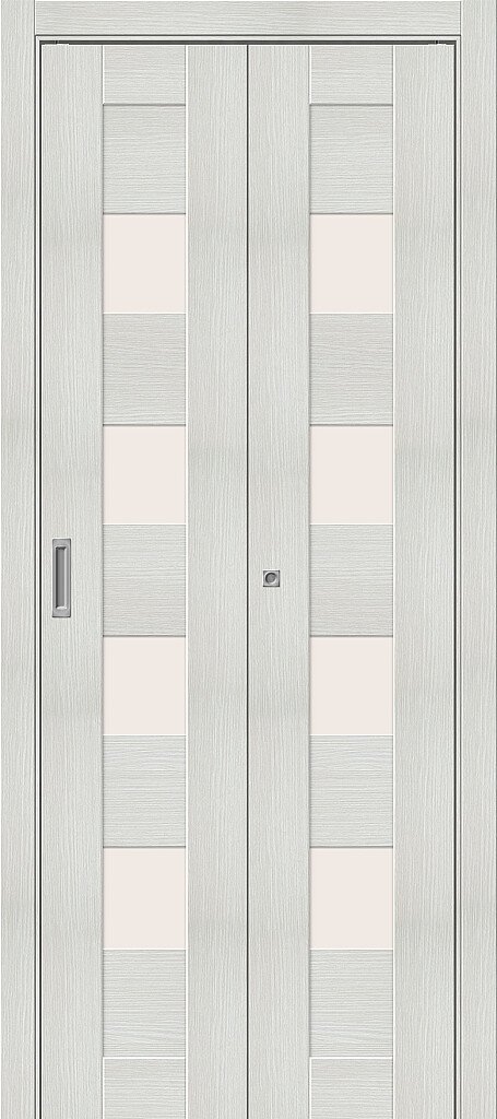 Складная дверь-книжка Браво-23 Bianco Veralinga