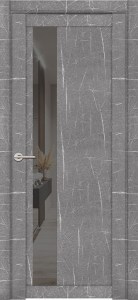 Межкомнатная дверь UniLine Mramor 30004/1 Торос Серый