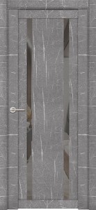 Межкомнатная дверь UniLine Mramor 30006/1 Торос Серый