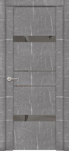 Межкомнатная дверь UniLine Mramor 30036/1 Торос Серый