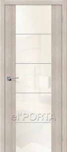 Межкомнатная дверь экошпон V4 WP cappuccino veralinga