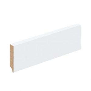 Плинтус напольный S-70-16 White Silk