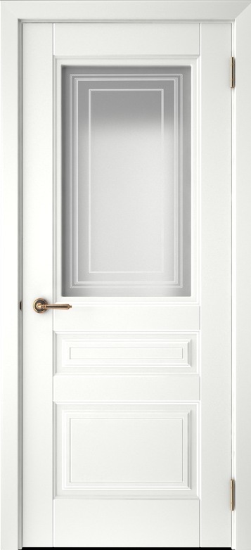 Дверь Скин-1 ДО белая эмаль