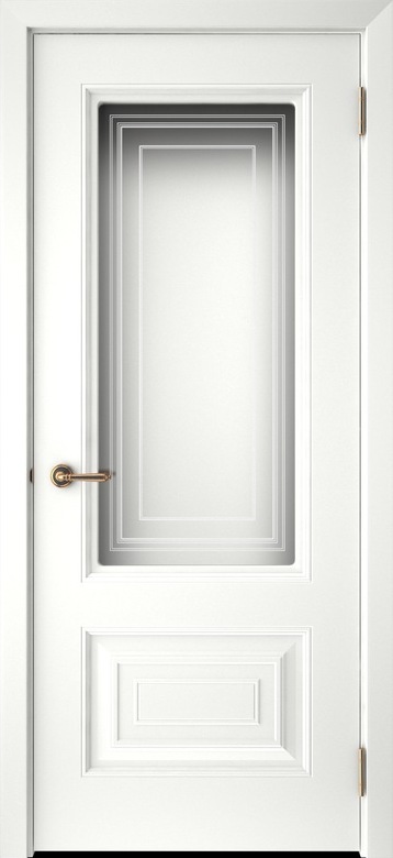 Дверь Скин-6 ДО белая эмаль