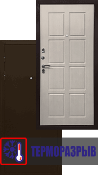 Стальная дверь Ратибор Термоблок 3К Лиственница беж